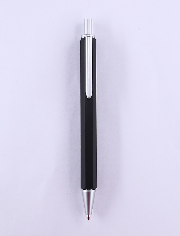 Custom Ballpoint Pens with One Color Logo&body Color, Aluminum Rod, Click