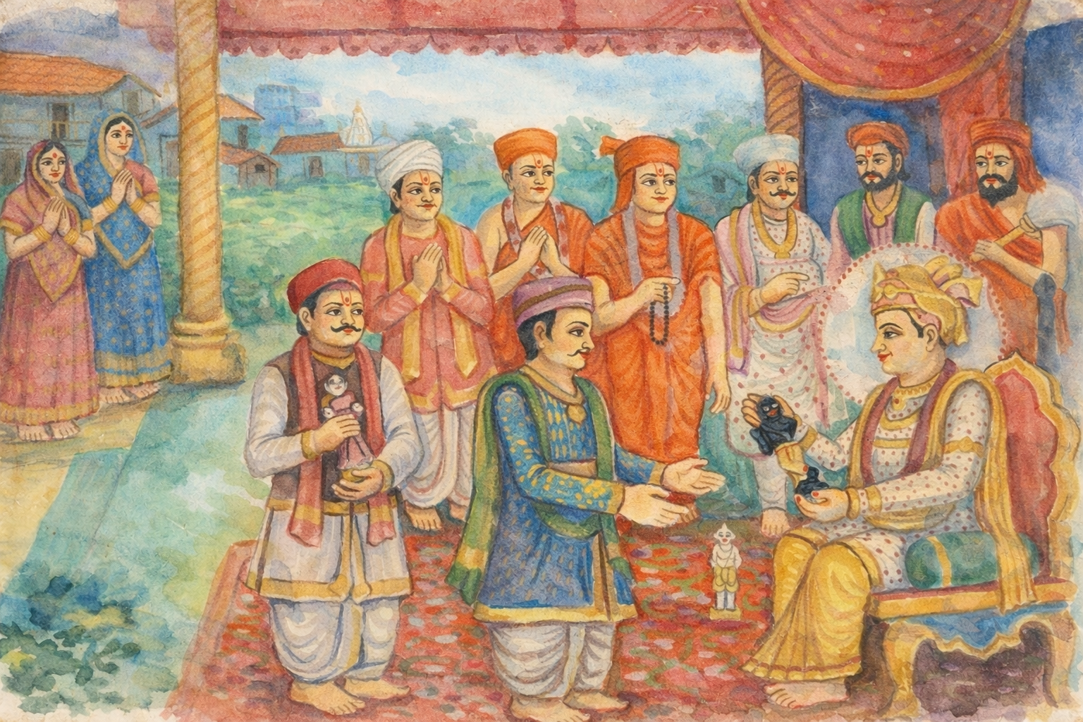 Gifting idols to Surat devotees