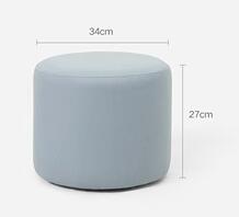 Funky Colourful Poufs Seats, Φ34*H27cm, Tiffany Blue