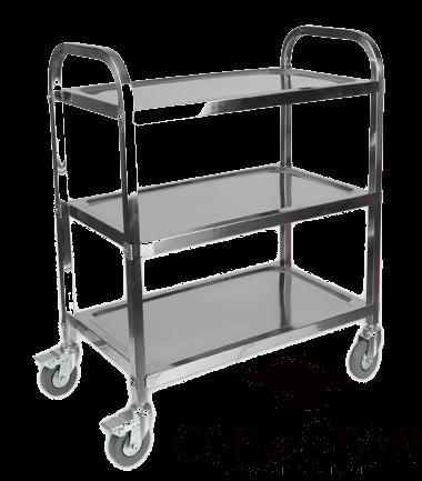 Medium Stainless Steel Dining Car
L86.5*W45*H89.5cm