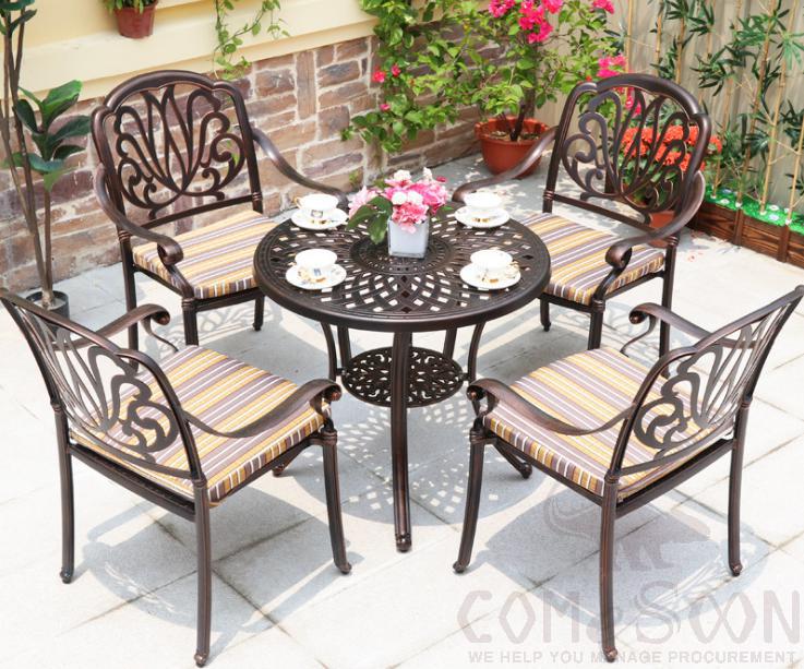 Outdoor Cast Aluminum Tables and Chairs product image