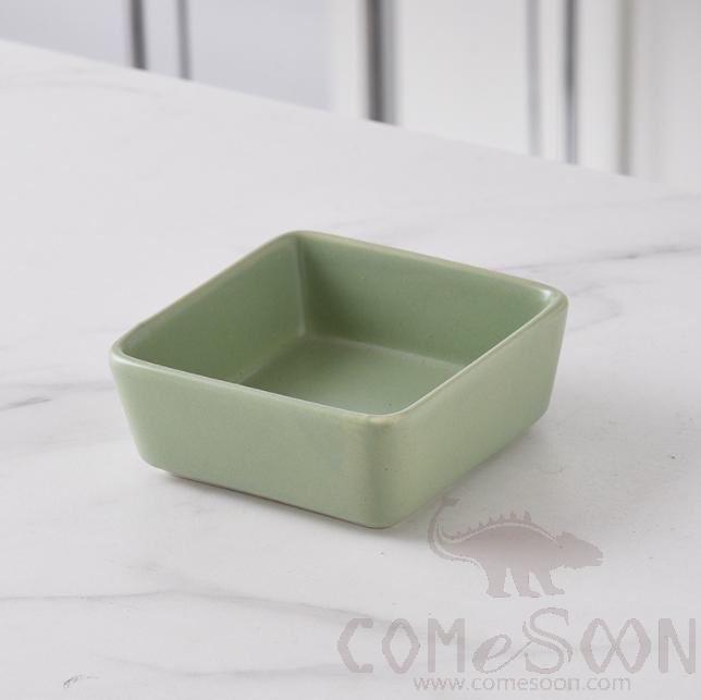 Mini Dessert Bowl, L9*W9*H3.5cm, Matcha Green