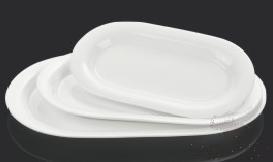 Kngmi Bonechina Series Oval Plate 9.75"