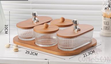 Glass Snack Plate