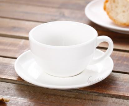 Coffee Cup with Plate 220cc White