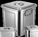 Square Soup Bucket 100L, 201 Ss, 360*360mm
