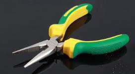 Long Nose Pliers 6", High Carbon Steel+ PP & Tpr Handle