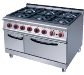 6-Burner Gas Range with Oven 1050×700×(850+ 70)mm product image