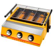 Three-Head  Roaster(Gas) 450*400*180mm