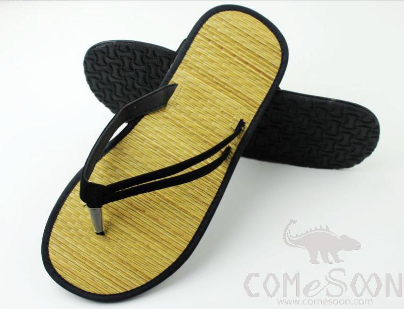 Straw Mat Flip Flops, EVA
