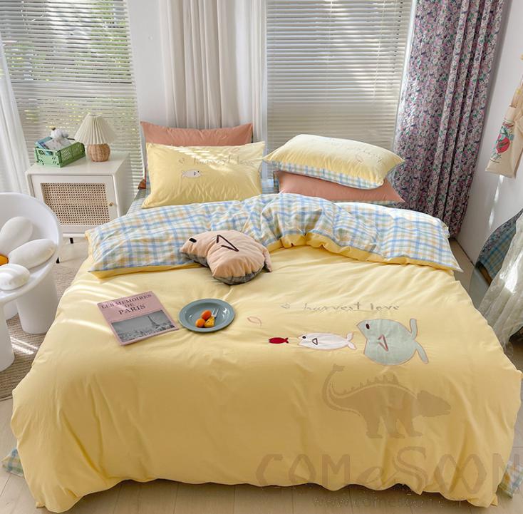 Bed Linens, Cotton, 4 Piece Set(for W150&180 cm Bed)