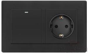 1 switch + German socket