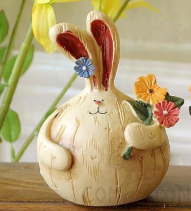 Rasin Ornaments Resin Decorations Creative Decoration Artistic Decoration  L10*W10*H13cm, Wood Color