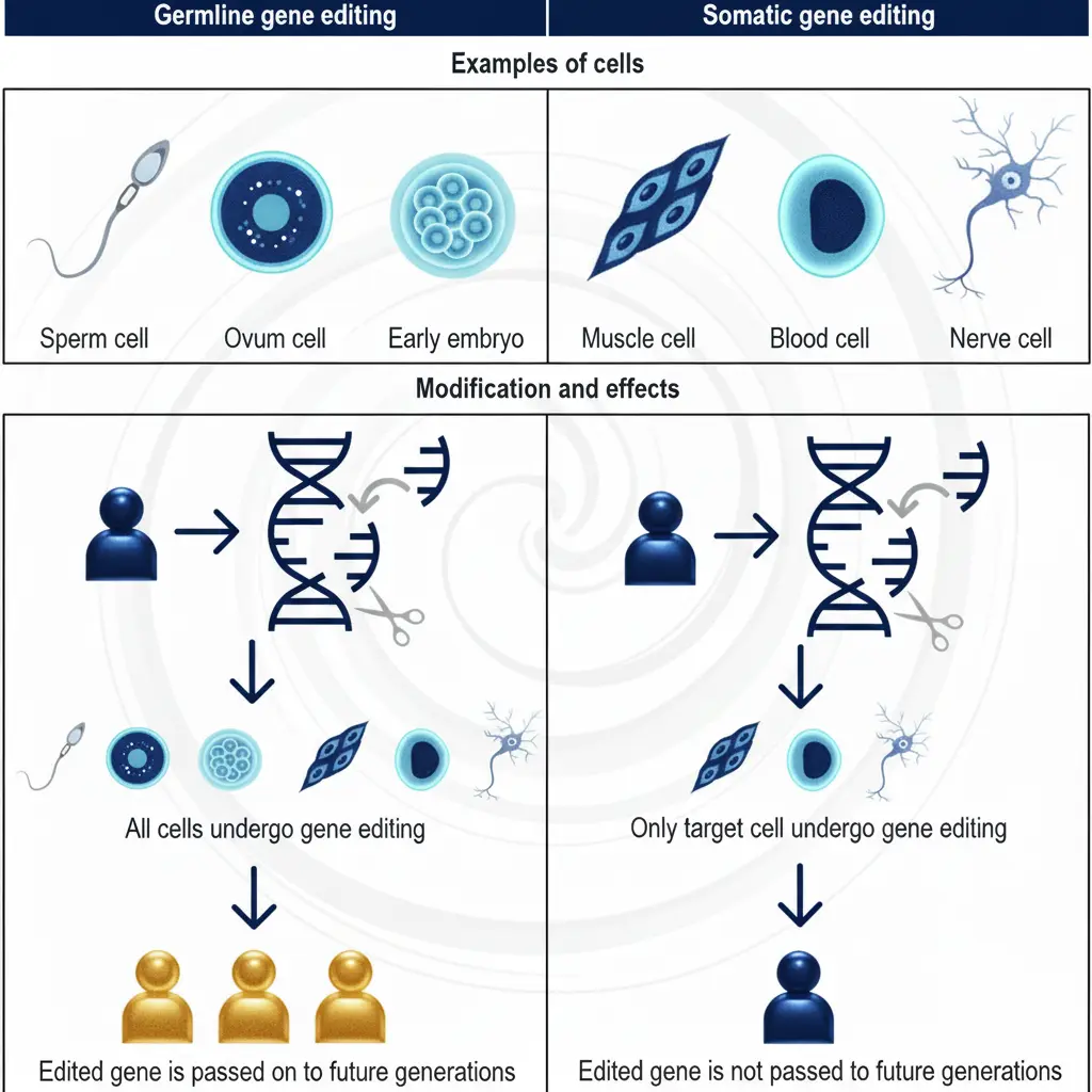 Diagram illustrating the mechanism of Gene Therapy