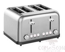 Commercial All-Steel 4-Slice Toaster 2200w