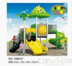 Children's Play Slide-Galvanized Pipe-L500*W280*H350cm, Playground Castle