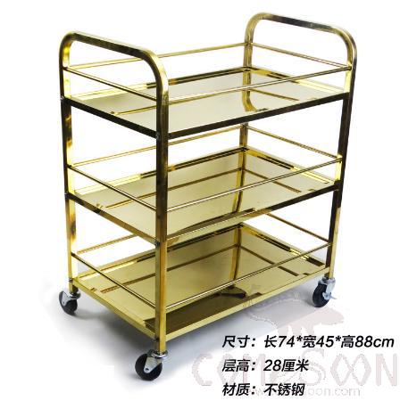 Three-Tier Food Cart, Ss201, L75*W46*H102cm