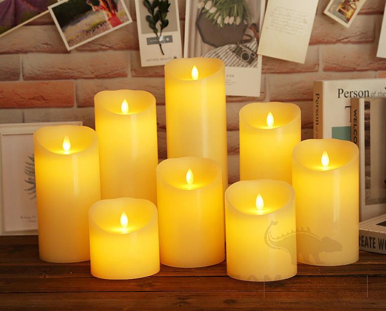Led Candle-0.5w, D7.5*17.5 cm, 3*Aaa Battery