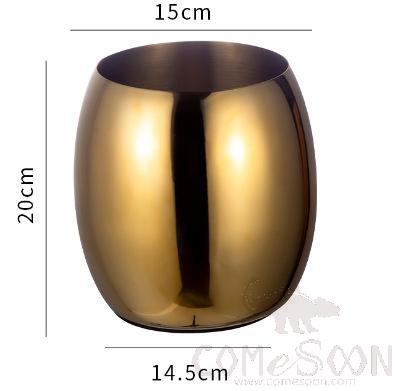 Vase, Gold Color, 15*20*14.5cm