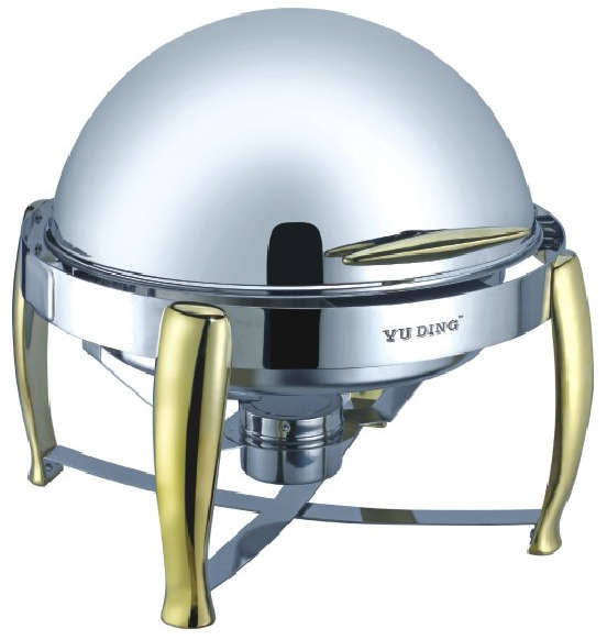 731 Series-Round Chafng Dish W/golden Feet