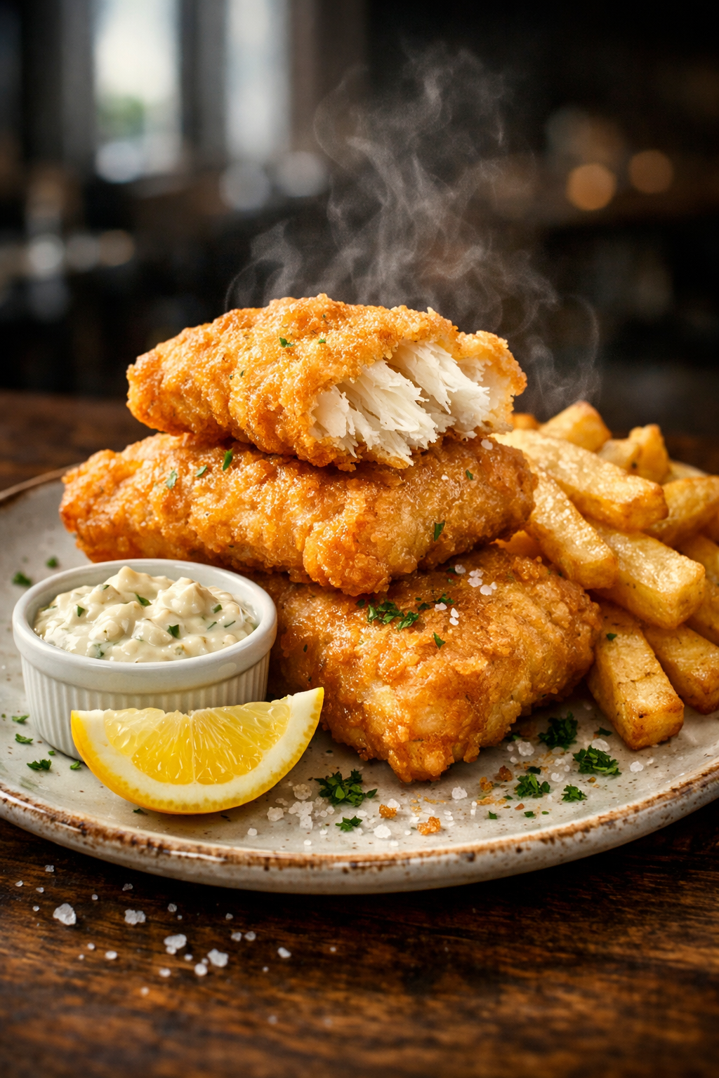 Fish & Chips (3-Pc)