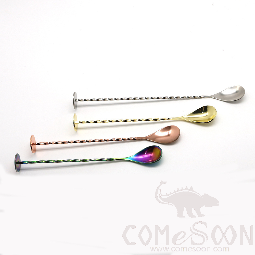 Bar Spoon, L20.5*W2.8cm,Silver(1 Pcs)