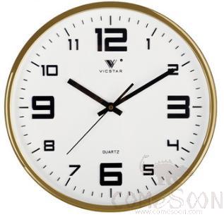 Gold Plated White Surface -Plastic, 14 Inches