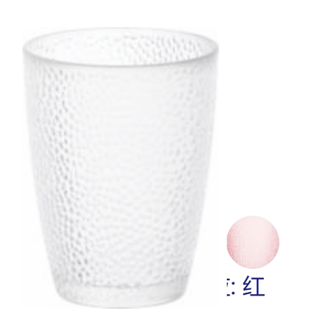 PC Wave Point Cup 270ML Transparent Red