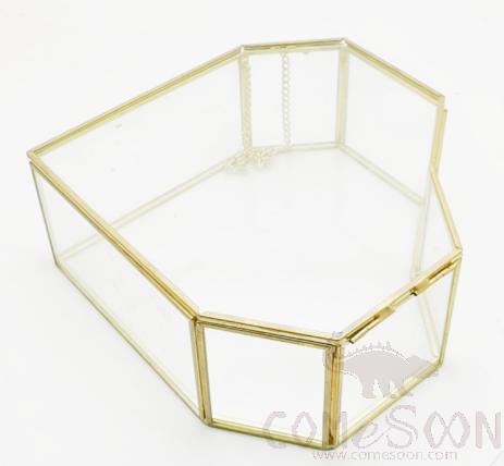 Glass Jewelry Box, 17.5*17.5*6.5cm