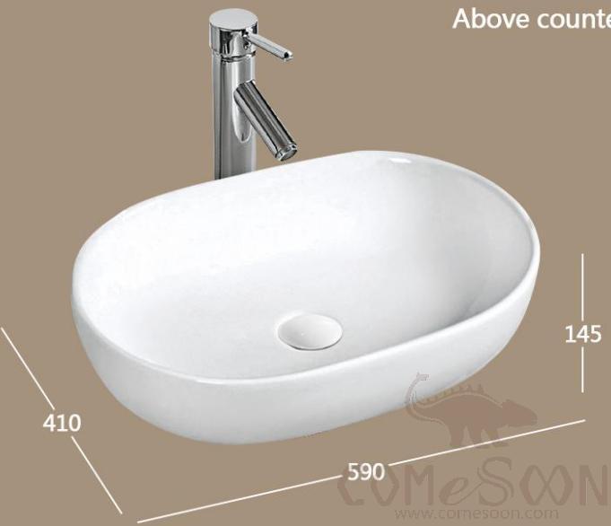 Counter Top Basin, Porcelain, L590*W410*H145mm