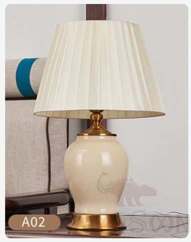 Table Lamp-D33*H54cm-Button Switch