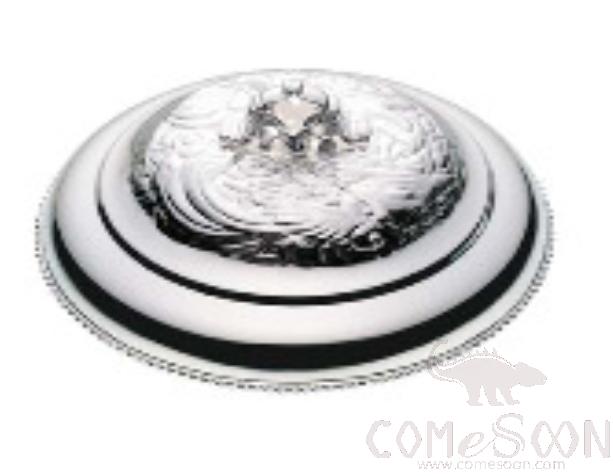 Ss 304 Cover Silver, Φ386*H95mm  Round