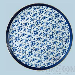 Cuilan Blue Tray 12.5 inch Bonechina