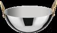 Triple Steel Glossy Straight Ear Snack Bowl, 201/430 Ss+ Aluminum+ 304 Ss, Φ100xh40mm product image