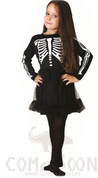 Children's Scary Ghost Bone Dress, Size S product image