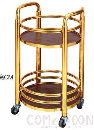 Round Service Cart, Ss201. 40*76cm