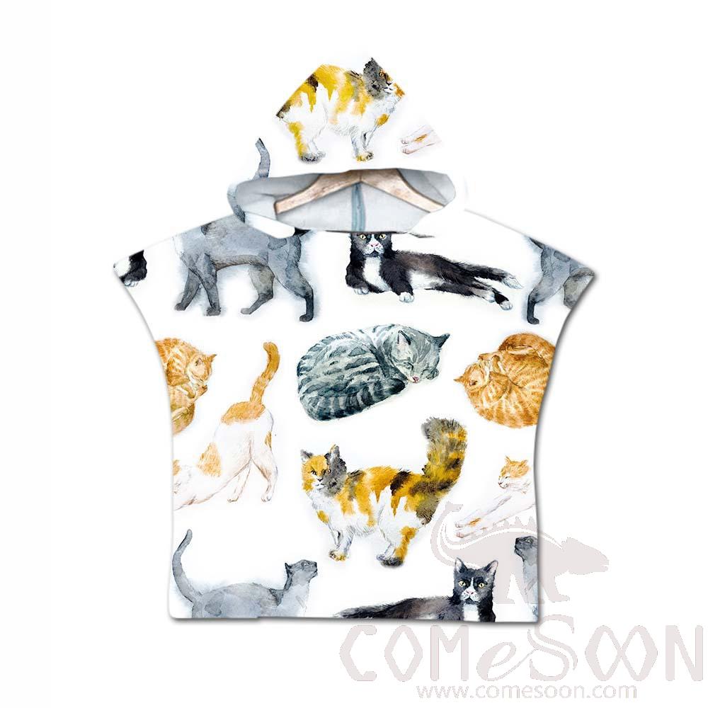 Kid's Cape Beach Towel, Microfiber, 60*80cm