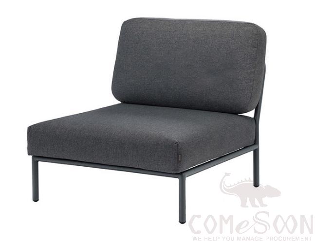 Outdoor Metal Sofa, High Density Sponge, 70*80*75cm product image