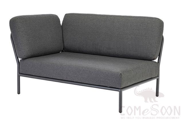 Outdoor Metal Sofa-140cm, High Density Sponge, 140*80*75cm product image