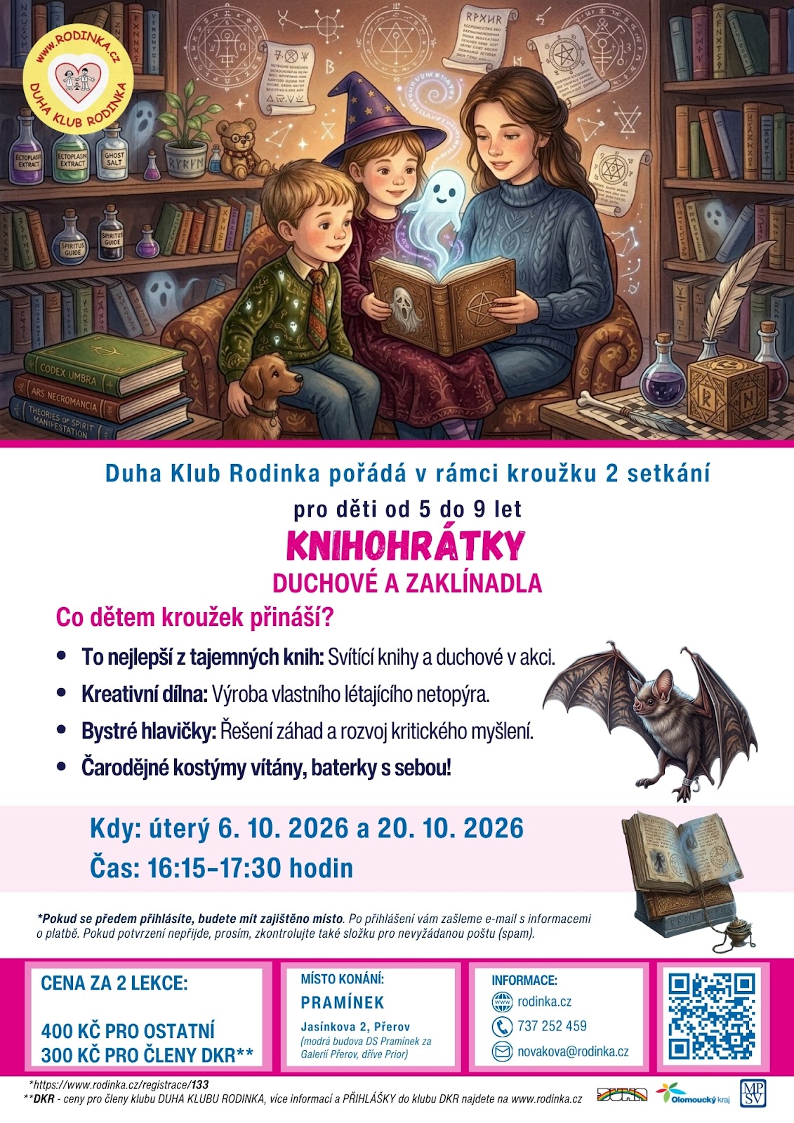 Let&aacute;k knihohratky - duchove a zaklinadla