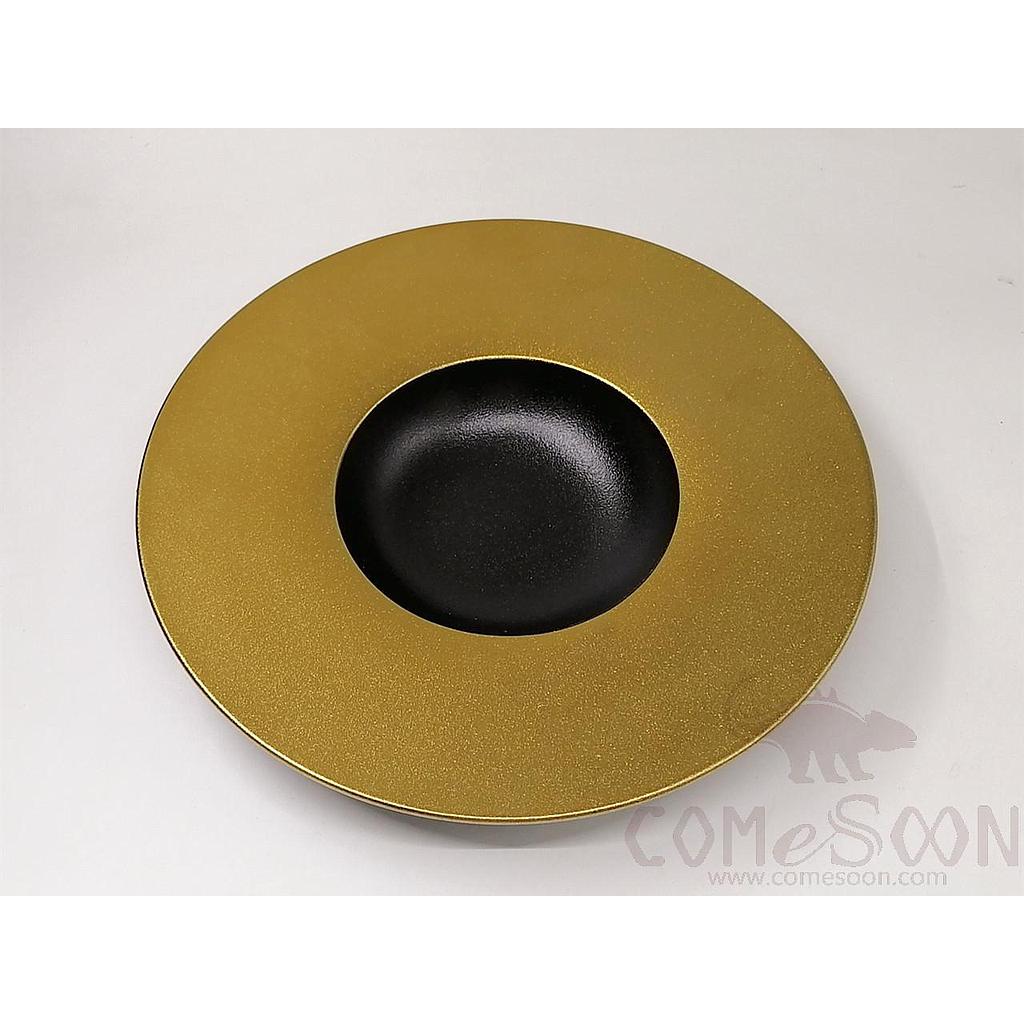 Electroplated Gold 11" Straw Hat Plate product image