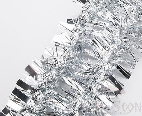 Silver Tinsel Ribbon 2m