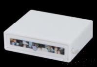 W4-White Bright Black Shell Single Drawer Large Supply Box, Resin+ Shell, 234*194* 70mm product image