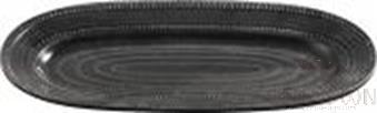 13.38" Gray Gear Threaded Oval Plate, White, Mf, 340*156*26mm