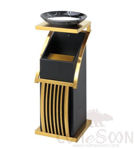 Trash Can, Iron Paint, 22*25*67cm, Dustbins
