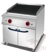 Gas Lava Rock Grill with Cabinet, Dimension:800*900*920mm, Power Supply:17kw