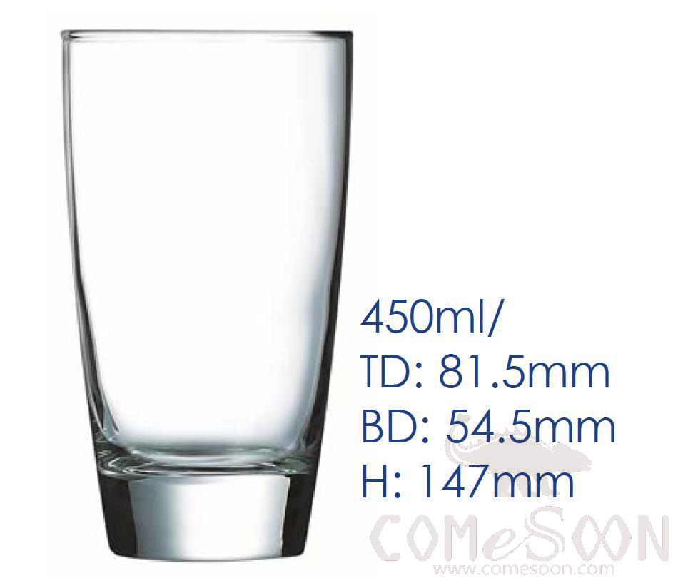 Arc Lohmann Straight Tumbler Glass 450ML