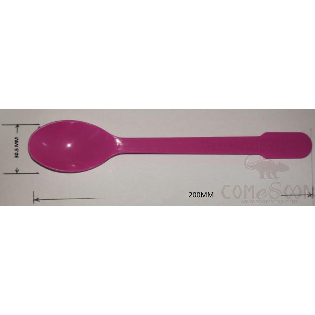 Customized Disposable Plastic Ice Cream Spoon 8"