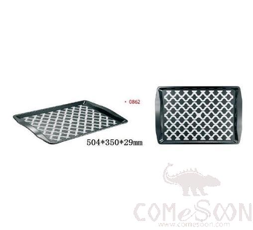 Rectangle Serving Tray, Pc/tpe, Black, L504*W350*H29mm