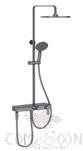 Shower, Top Spray Shower: 10 inch Top Spray, Hand Shower: 4 Inches 3 Functions
Water Inlet Hole